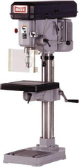 Dake - 14-1/8" Swing, Step Pulley Drill Press - 9 Speed, 1/2 hp, Single Phase - First Tool & Supply