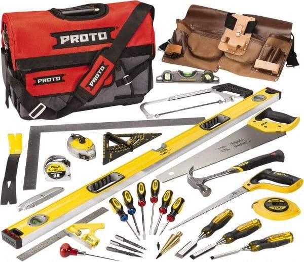 Proto - 30 Piece Contractors Tool Set - Comes in Soft Sided Bag - First Tool & Supply