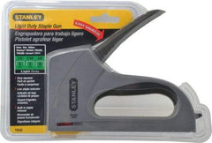 Stanley - Manual Staple Gun - 1/4, 5/16, 3/8" Staples, Silver, Steel - First Tool & Supply