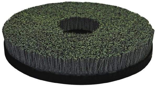 Osborn - 12" 80 Grit Silicon Carbide Crimped Disc Brush - Medium Grade, Plain Hole Connector, 1" Trim Length, 7/8" Arbor Hole - First Tool & Supply