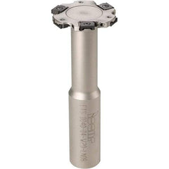 Iscar - Shank Connection, 7/16" Depth of Cut, 1-1/2" Cutter Diam, 6 Tooth Indexable Slotting Cutter - 5/8" Shank Diam, ETS-LN08 Toolholder, LNET Insert - First Tool & Supply