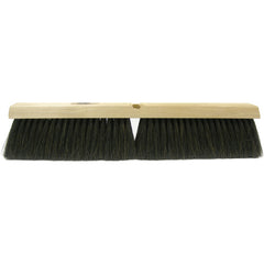 18″ Fine Sweep Floor Brush, Black Horsehair and Polypropylene Fill - First Tool & Supply