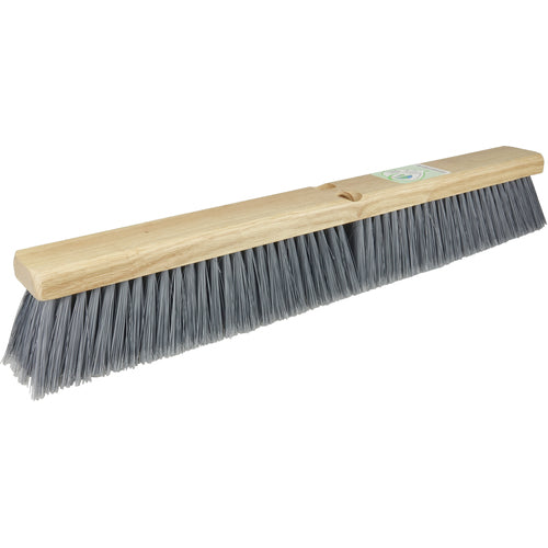 24″ Green Works Sweep, Fine Grey Fill with Rubberwood Block - First Tool & Supply