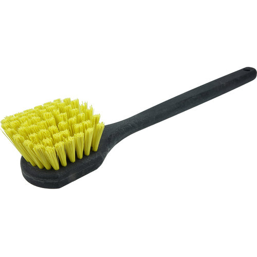 20″ - Utility Scrub Brush, Recycled PET Fill, Long Handle, Foam Block - First Tool & Supply