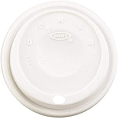 DART - Cappuccino Dome Sipper Lids, Fits 12-24 oz Cups, 1000/Carton - White - First Tool & Supply