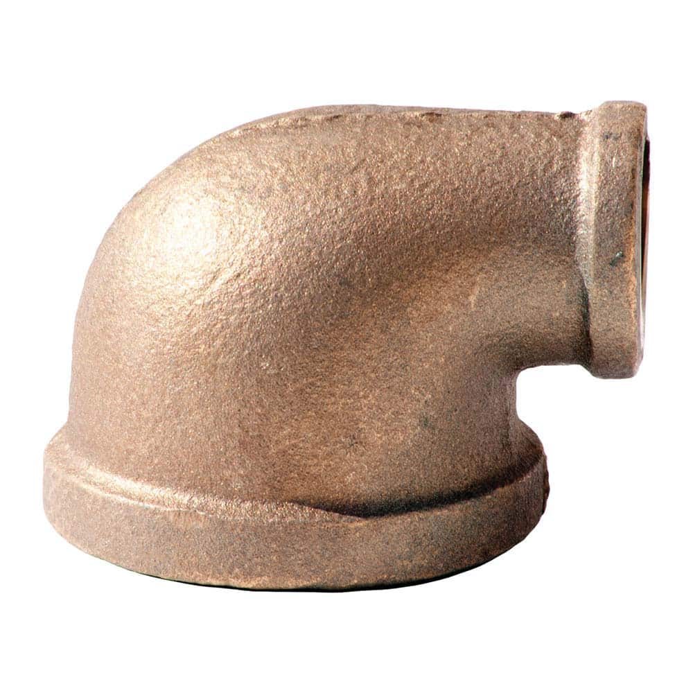 Merit Brass - Brass & Chrome Pipe Fittings Type: Reducing Elbow Fitting Size: 1/2 x 1/4 - First Tool & Supply