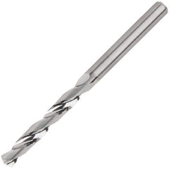 Kennametal - 7/32" 135° Solid Carbide Jobber Drill - Bright Finish, Right Hand Cut, Spiral Flute, Straight Shank, 66mm OAL, Standard Point - First Tool & Supply