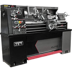 Jet - 14" Swing, 40" Between Centers, 230 Volt, Single Phase Engine Lathe - 5MT Taper, 3 hp, 30 to 2,200 RPM, 1-1/2" Bore Diam, 30" Deep x 58" High x 77" Long - First Tool & Supply