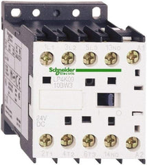 Schneider Electric - 3 Pole, 24 Coil VDC, 16 Amp at 690 VAC, 20 Amp at 440 VAC and 9 Amp at 440 VAC, Nonreversible IEC Contactor - BS 5424, CSA, IEC 60947, NF C 63-110, RoHS Compliant, UL Listed, VDE 0660 - First Tool & Supply