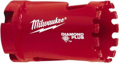 Milwaukee Tool - 1-1/4" Diam, 1-1/2" Cutting Depth, Hole Saw - Diamond Grit Saw, Continuous Edge - First Tool & Supply