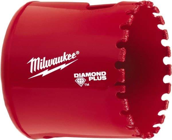 Milwaukee Tool - 2" Diam, 1-1/2" Cutting Depth, Hole Saw - Diamond Grit Saw, Continuous Edge - First Tool & Supply