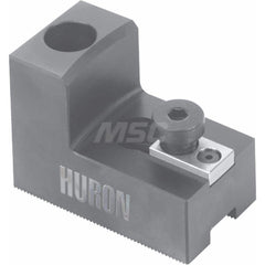 Huron Machine Products - Hard Lathe Chuck Jaws; Jaw Type: Quick-Jaw Change ; Jaw Interface Type: 1.5mm x 60 Serrated ; Maximum Compatible Chuck Diameter (Inch): 12 ; Material: Case Hardened 1018 ; Overall Width/Diameter (Decimal Inch): 2.5850 ; Overall L - Exact Industrial Supply