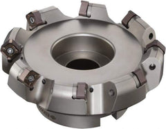 Sumitomo - 6" Cut Diam, 1-1/2" Arbor Hole, 6mm Max Depth of Cut, 45° Indexable Chamfer & Angle Face Mill - 14 Inserts, ONMT 05T6\xB6SNMT 13T6\xB6XNET 13T6 Insert, Right Hand Cut, Series DualMill - First Tool & Supply