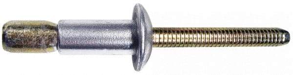 Marson - Countersunk Head Aluminum Structural Blind Rivet - Aluminum Mandrel, 1/8" to 0.331" Grip, 0.35" Head Diam, 0.191" to 0.201" Hole Diam, 0.41" Length Under Head, 3/16" Body Diam - First Tool & Supply