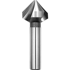 ‎5/16″ Size - 1/4″ Shank-82 Degree-HSSCo 3 Flute Countersink European - Exact Industrial Supply