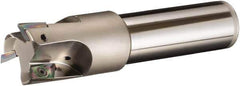 Sumitomo - 40mm Cut Diam, 32mm Shank Diam, 220mm OAL, Indexable Square Shoulder End Mill - AECT Inserts, Cylindrical Shank, 90° Lead Angle, Through Coolant, Series WaveMill - First Tool & Supply