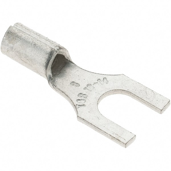 Value Collection - #8 Stud, 18 to 14 AWG Compatible, Noninsulated, Crimp Connection, Standard Fork Terminal - First Tool & Supply