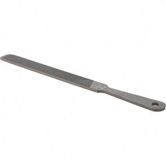 Value Collection - 8" Long, Hand American-Pattern File - Single, Double Cut, 3/16" Overall Thickness, Handle - First Tool & Supply