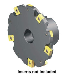 Kennametal - Shell Mount Connection, 0.3937" Cutting Width, 1.0236" Depth of Cut, 125mm Cutter Diam, 1.5748" Hole Diam, 6 Tooth Indexable Slotting Cutter - 90° LN Toolholder, LNE 1245... Insert - First Tool & Supply