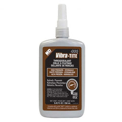 Vibra-Tite - 250 mL Bottle, Brown, Hydraulic - High Pressure Thread Sealant - First Tool & Supply