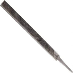 Anglo American - 4" Long, Second Cut, Mill American-Pattern File - Single Cut, 0.1" Overall Thickness, Tang - First Tool & Supply