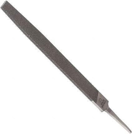 Anglo American - 4" Long, Second Cut, Flat American-Pattern File - Double Cut, 0.1" Overall Thickness, Tang - First Tool & Supply