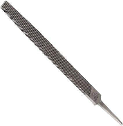 Anglo American - 14" Long, Second Cut, Flat American-Pattern File - Double Cut, 0.3" Overall Thickness, Tang - First Tool & Supply