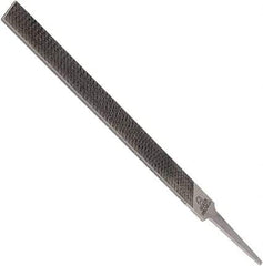 Anglo American - 4" Long, Smooth Cut, Mill American-Pattern File - Single Cut, 0.1" Overall Thickness, Tang - First Tool & Supply