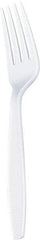 Dixie - Dixie Plastic Tableware, Heavyweight Forks - White - First Tool & Supply