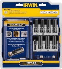 Irwin - 8 Piece Bolt Extractor Set - Plastic Case - First Tool & Supply