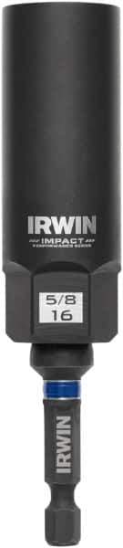 Irwin - 3/8" Drive Reverse Spiral Flute Hex Bolt Remover - 1/4" Hex, 2-1/2" OAL - First Tool & Supply