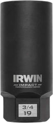 Irwin - 3/8" Drive Reverse Spiral Flute Hex Bolt Remover - 1/4" Hex, 2-1/2" OAL - First Tool & Supply