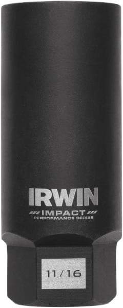 Irwin - 3/8" Drive Reverse Spiral Flute Hex Bolt Remover - 1/4" Hex, 2-1/2" OAL - First Tool & Supply