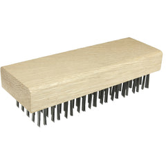 Butcher Block Brush, Flat Wire Fill, 1-1/4″ Trim Length - First Tool & Supply