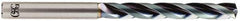 OSG - 13.6mm 140° Solid Carbide Jobber Drill - WD1 Finish, Right Hand Cut, Spiral Flute, Straight Shank, 176mm OAL, Standard Point - First Tool & Supply