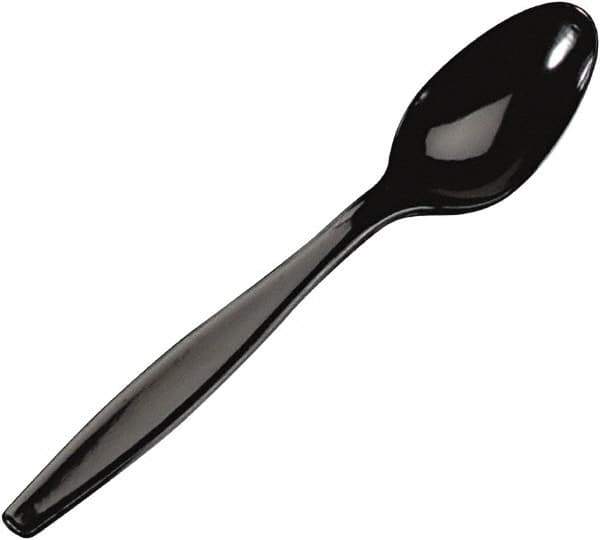 Dixie - Plastic Cutlery, Heavyweight Teaspoons - Black - First Tool & Supply