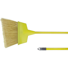 7 1/2' Plastic Angled Upright - Broom With Handle - First Tool & Supply