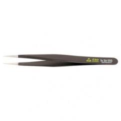 3C SA FINE ROUNDED SHORTER TWEEZERS - First Tool & Supply