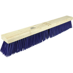 24″ Contractor Garage Broom, Stiff Blue Polypropylene Fill, Includes Brace - First Tool & Supply