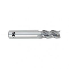 1/4 Dia. x 2-1/2 Overall Length 3-Flute Square End Solid Carbide SE End Mill-Round Shank-Center Cutting-Uncoated - First Tool & Supply