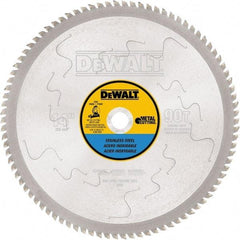 DeWALT - 14" Diam, 1" Arbor Hole Diam, 90 Tooth Wet & Dry Cut Saw Blade - Carbide-Tipped, Standard Round Arbor - First Tool & Supply