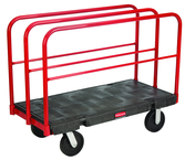 Sheet & Panel Truck 24 x 48 - Removable 27" high vertical frames - Duramold™ -- 2 fixed, 2 swivel casters - First Tool & Supply