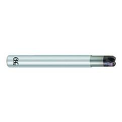 1/4" Dia. - .100"" LOC x 3 OAL 1/16 Radius 4 FL Carbide S/E HP End Mill-WXS - First Tool & Supply