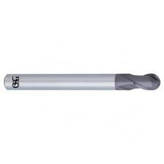 10mm Dia. - 100mm OAL - Solid Carbide - Ball Nose HP End Mill-2 FL - First Tool & Supply