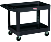 HD Utility Cart - 2 shelf 24 x 36 - 500 lb Capacity - Handle -- Storage compartments, holsters and hooks - First Tool & Supply