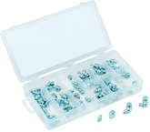 70 Pc. Grease Fitting Assortment - Contains: straight; 45 degree and 90 degree - First Tool & Supply