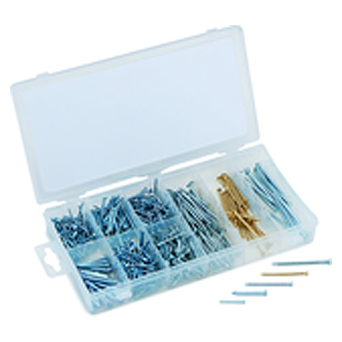 550 Pieces Nail Assortment - Brad nails, finishing nails and masonry nails - First Tool & Supply