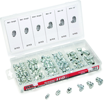 110 Pc. Grease Fitting Assortment - stright and 90 degree fittings - First Tool & Supply