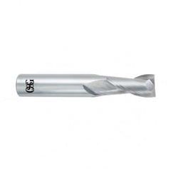 9/16 Dia. x 3-1/2 Overall Length 2-Flute Square End Solid Carbide SE End Mill-Round Shank-Center Cutting-Uncoated - First Tool & Supply