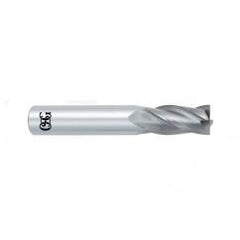 1/2 Dia. x 3 Overall Length 4-Flute Square End Solid Carbide SE End Mill-Round Shank-Center Cutting-Uncoated - First Tool & Supply